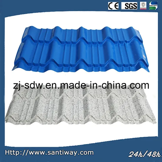 China Factory Building Material Corrugated Color Coated Steel Roofing Sheet Building Material