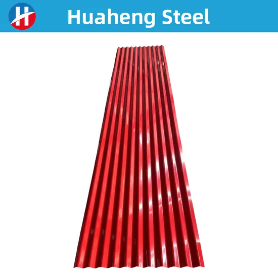 PPGI/PPGL Corrugated Sheet Roof Sheet Color Coated/Galvanized/Galvalume/Aluzin Coil/Sheet/Plate Prepainted Steel Sheet for Roofing Tiles Building Material