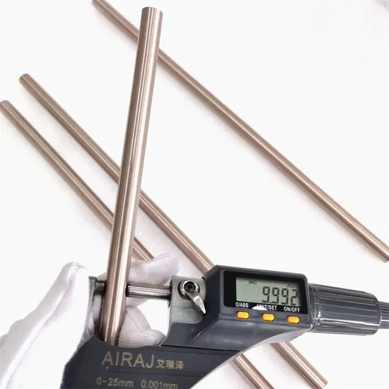 Dia10mm Tungsten Copper Alloy Rod with Diameter Tolerance-0.02mm