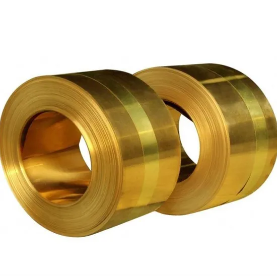 Width 100mm C2680 Cuzn37 H65 Brass Strips Brass Tape Brass Coil for Decoration