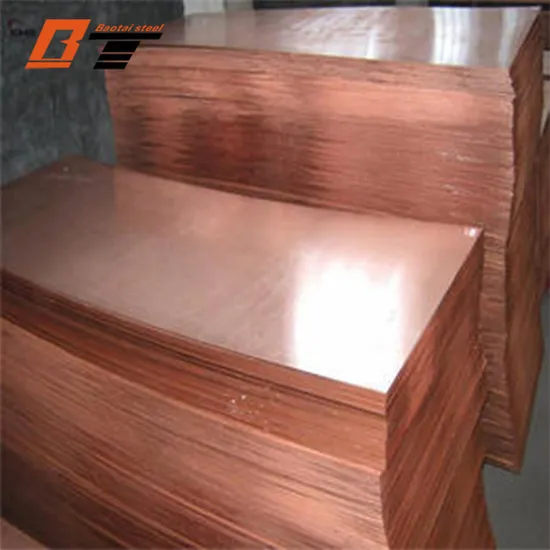 Customized 0.1mm 0.5mm 0.8mm C1100 Red Pure Copper Sheet Plate in Stock
