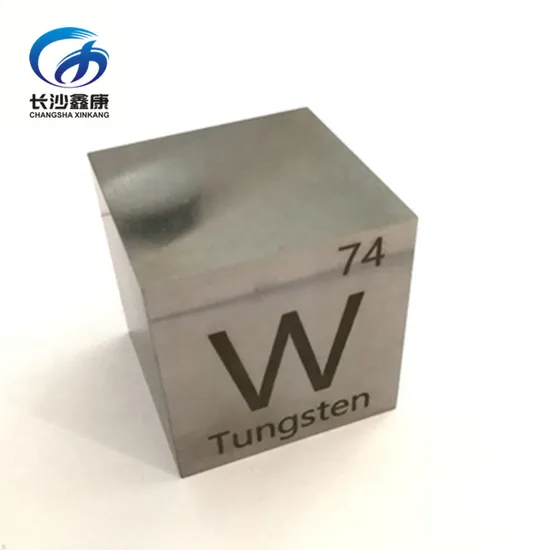 Engraving 38.1mm 1.5" Pure Tungsten Block Polished 1kg Tungsten Cube for Ornament