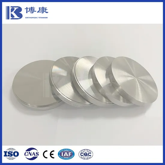 Medical Implants Grade Pure and Titanium Alloy Disc Dental Materials for Sale