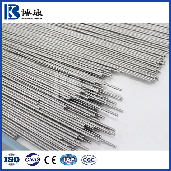 High Strength Grade 5 (Ti-6Al-4V) Titanium Alloy Bars for Medical Bone Screws