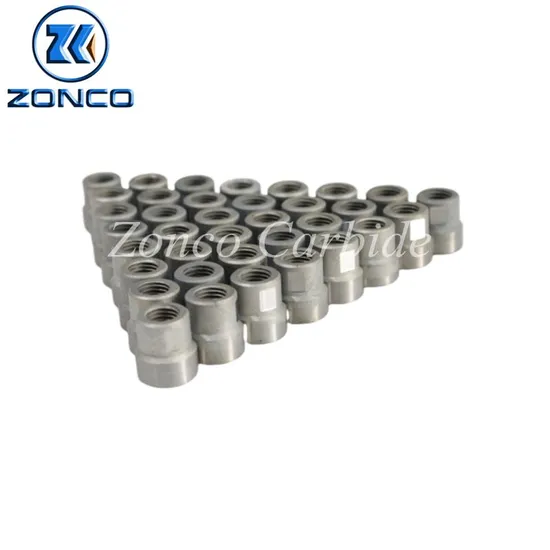 Tungsten Carbide Sprey Threaded Nozzles High Hardness Material Solid Carbide Threaded Nozzles