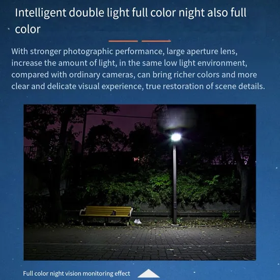 4MP 4K Solar Powered Camera with High Efficiency Portable Solar Powered Wireless Security Camera