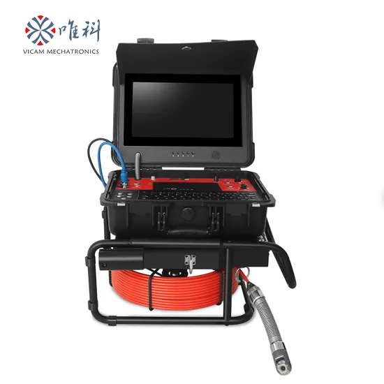 Vicam 33mm Portable Pan Tilt Rotation Sewer Camera with 512Hz Sonde V13-33ptf