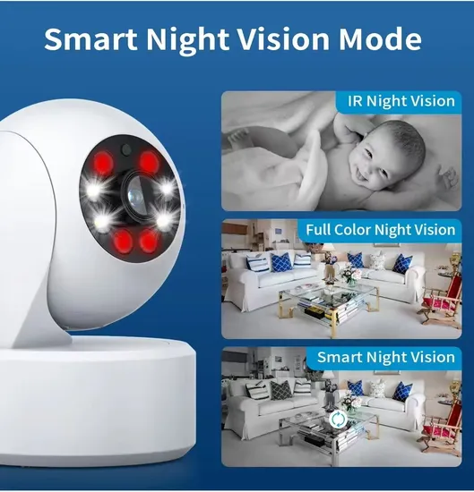 Home Remote Monitor 3MP Panoramic Indoor Monitoring 300W High-Definition Night Vision Wireless Monitoring Camera