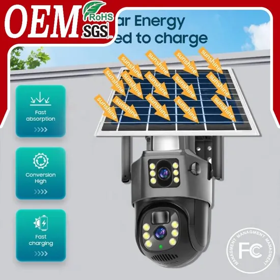 Home Security Camera Rechargeable Outdoor Waterproof V380 Wifii Solar Camera