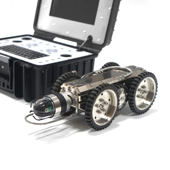 360 Degree Rotate Waterproof CCTV Sewer Pipe NDT Inspection Crawler Robot Camera