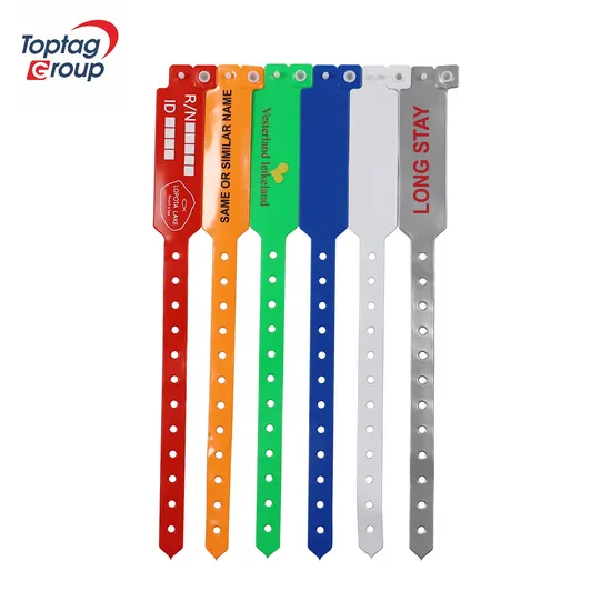 Disposable Waterproof Soft PVC Wristband 13.56MHz RFID PVC Wristband