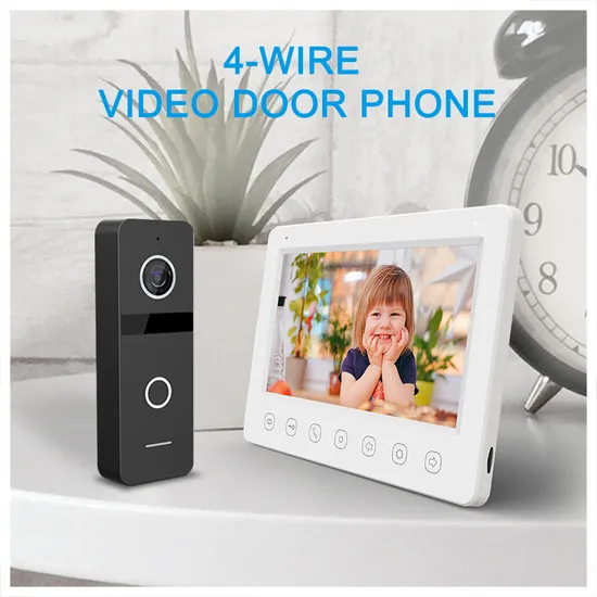 4-Wire 1080P Smart Home Video Doorphone Security System Door Bell Intercom