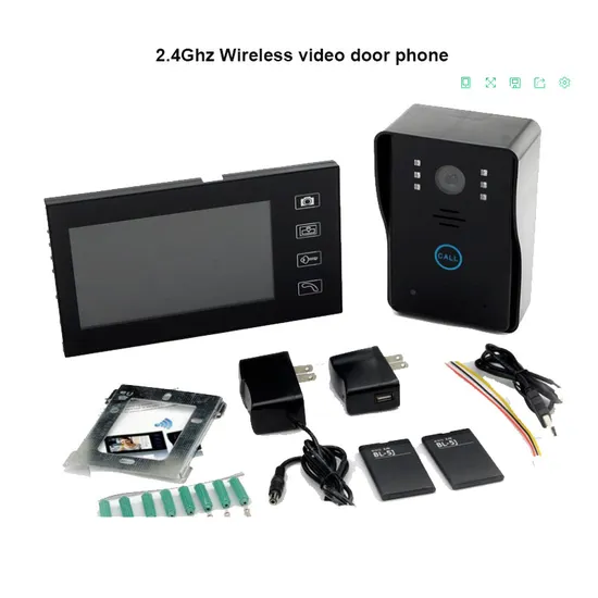 Video Door Phone Intercom System with HD Color Indoor Monitor