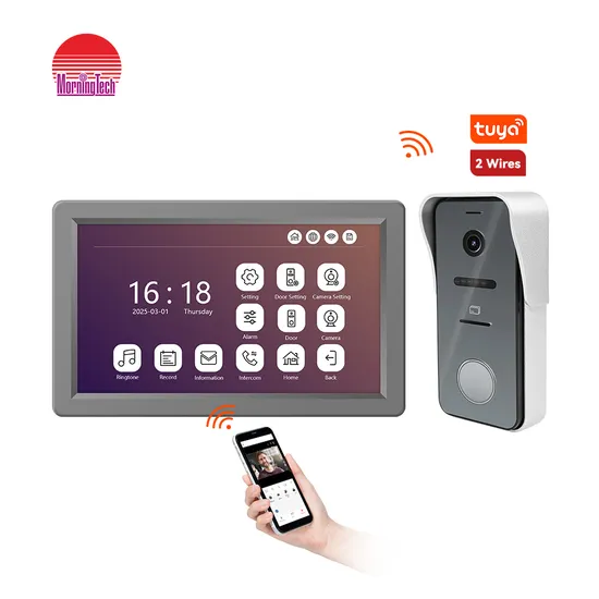 7inch Color Camera Video Doorphone Security Doorbell Intercom 600tvl with IC Card