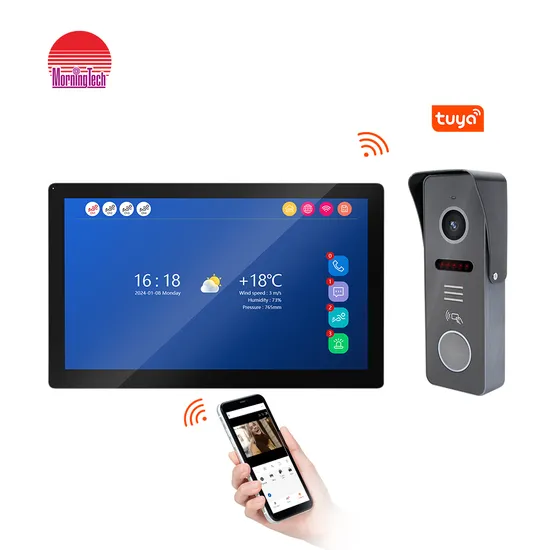 Video Intercom System Support Tuya APP Unlock Face Recognition Video Door Phone