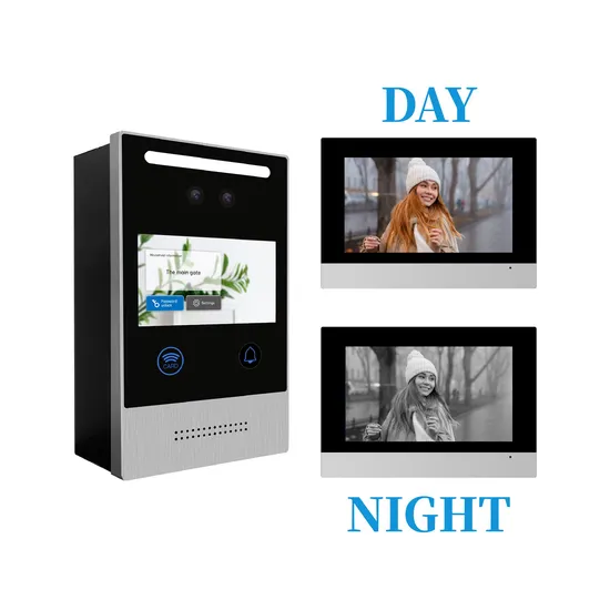 One Outdoor Unit to 4 Indoor Unit Door Phone Villa Intercom System Doorbell