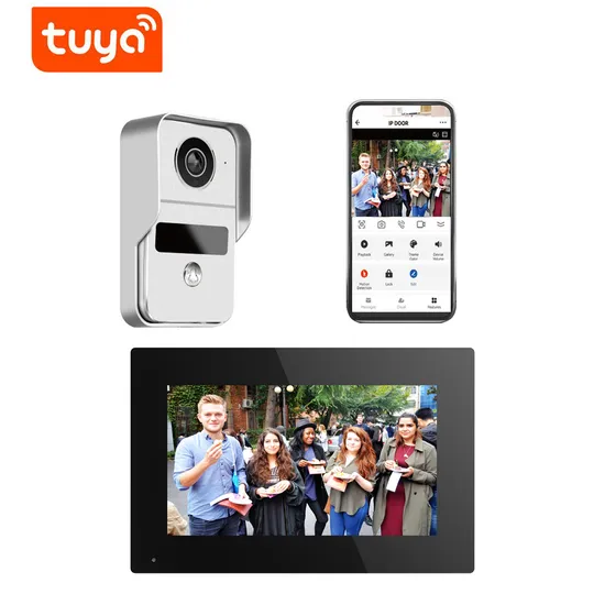 Video Doorbell System Camera Kits Support Unlock Monitoring for Home Office Apartment