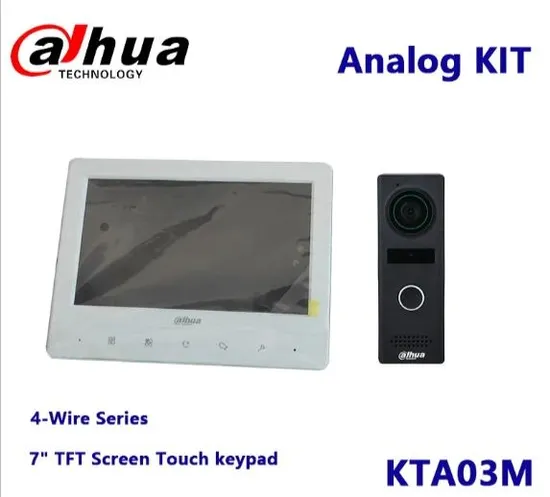 Dahua Video Intercoms Kta03m Video Intercom Analog Kit 7" TFT Screen
