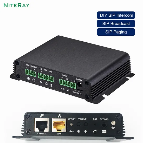IP Intercom SIP Door Phone with Single Door Access Control System for Home/Villa/Office