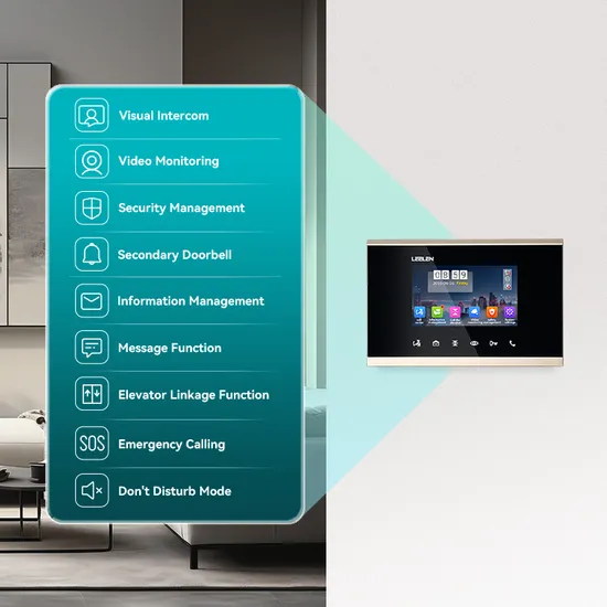 Leelen OEM / ODM Building Intercom System IoT 4.3 Inches Indoor Monitor Poe Power Supply Home Video Intercom 3 Etage