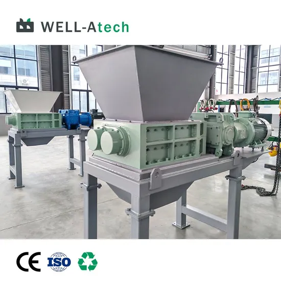 Economic and Reliable Waste Plastic Shredding Machine Double Shaft Shredder for Leather