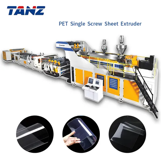 Pet Pellet Sheet Extrusion Equipment Tanz-30 0.15-2.0mm Thickness