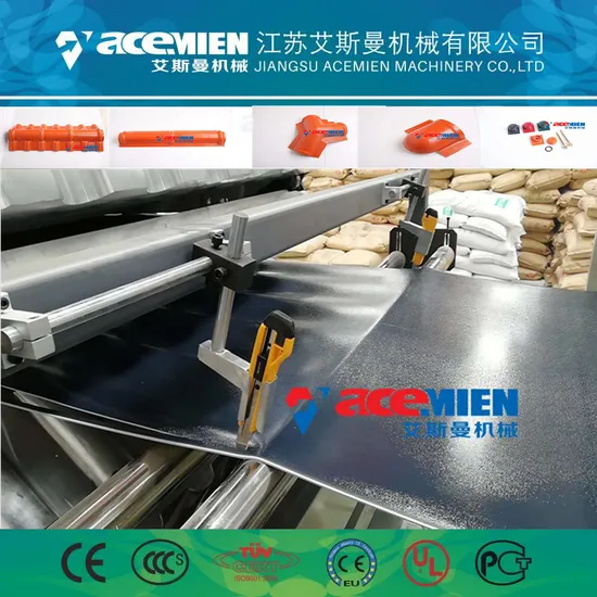880/1040mm Multi-Layer PVC ASA Glazed Roof Tile Machine