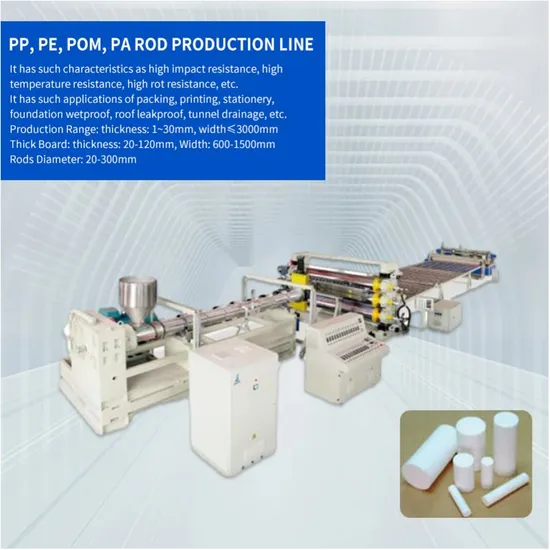 PP PA POM Solid Rod Plastic Making Machine Automatic Production Line Machines Extruder
