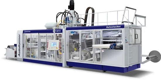 Automatic PP Cups/ Pet Cups /Juice Cups/Coffee Cups/Tea Cups /Yogurt Cups/Ice Cream Cups Thermoforming Machine with High Quantity (HFTF-80T)