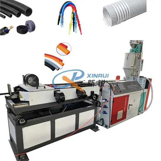 PVC Single Wall Flexible Plastic Corrugated Conduit Pipe Machine