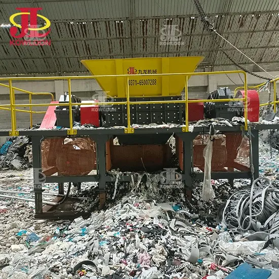 Dual Shaft Shredder Plastic Recycling Machine PVC Card Plastic Bottle Shredder Price