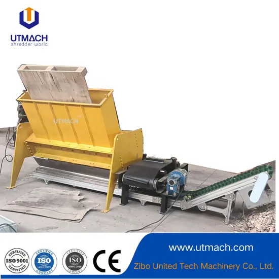 Wood Pallet Shredder with Magnetic Separator and Conveyor: Efficient Wood Recycling Solution Crushing Machine