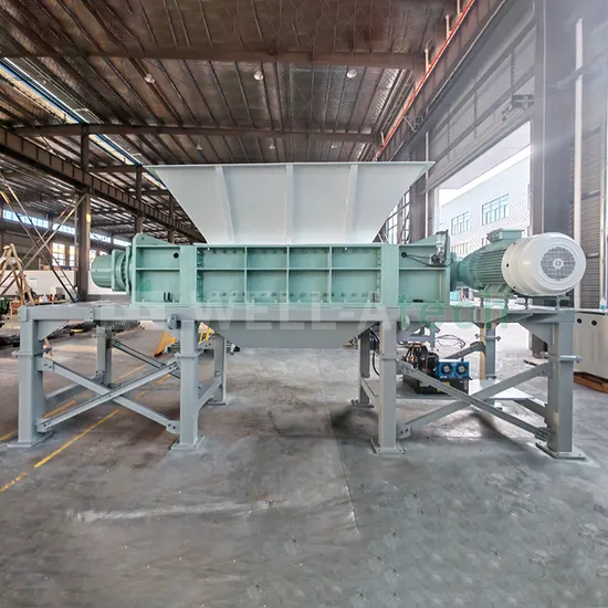 Double Shaft Shredder for Bulky Waste Tire Wood Pallet Metal Drum Straw