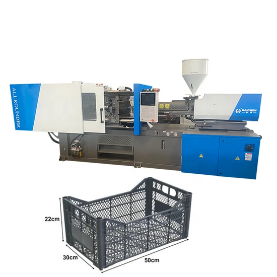 Haichen Multi-Size Agro Plastic Crate Box-Making Injection Molding Moulding Machine Factory Price