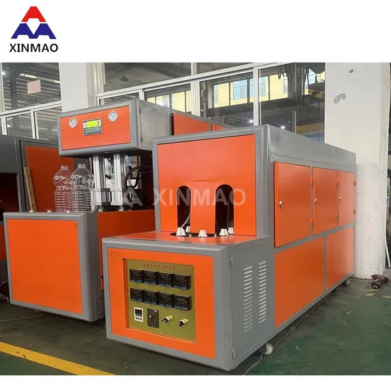 Xinmao Good Semi Automatic 2cavity 5L Water Bottle Blow Molding Machine Drinking Water Pet Bottles Blowing Molding Machine System