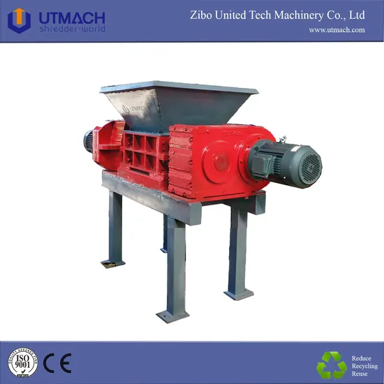 Plastic and Metal Recycling Double Shaft Shredder D2040