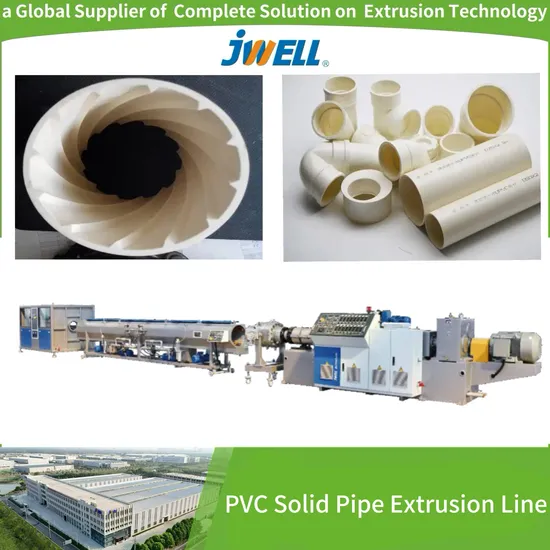 Jwell Automatic PVC Solid Pipe Extrusion Line/PVC Pipe Making Machine/PVC Pipe Machine