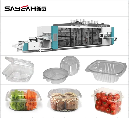Efficient Vacuum Forming Machine for Fast Food Box Container Clamshell Box Production