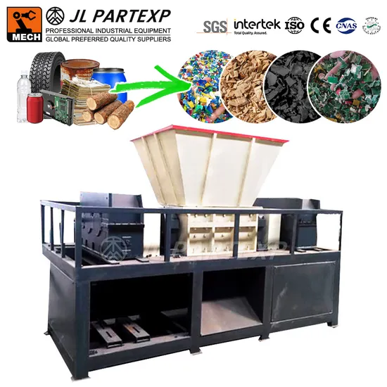 Good Quality Mattress Shredder Machine Double Shaft Car Tire Motorcycle Shredder
