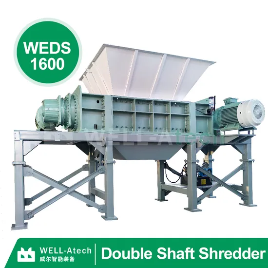 Double Shaft Shredder for Corn Straw Bulky Waste Tire Car Shell Wood