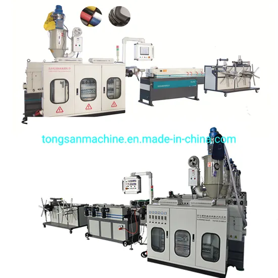 PP PE PVC Corrugated Pipe Machine Production Line/ Bellows Water Electric Conduit Pipe Making Machine