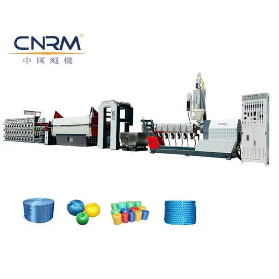 Crnm Machine PP Rafia Polypropylene PP Baler Twine Plant Making Machine PP Fibrillated Yarn Extruder