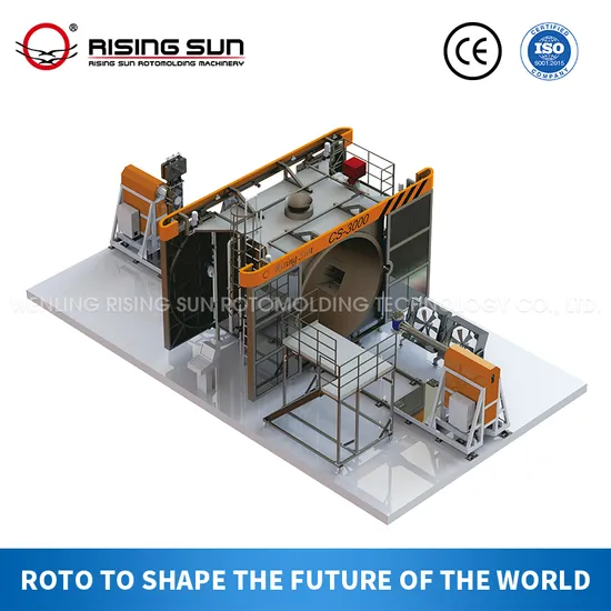 Rising Sun Bi Axial Water Tank Shuttle Rotomoulding Machine