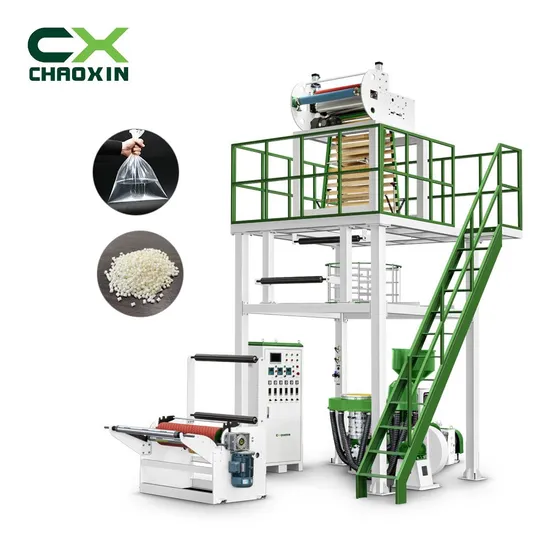 Film Extruder Fully Automatic HDPE LDPE LLDPE Plastic Bag Extrusion Single Layer Agricultural Film Blowing Machine