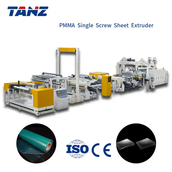 Taizhang Factory Pet PP PS PVC Sheet Extrusion Machine