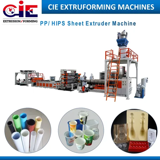 PP HIPS Stationery Yogurt Sheet Extruder Machine