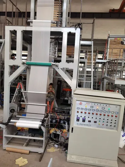 Fully Automatic ABA Three Layers Co-Extrusion Colored Film Blowing Machine with Simple Use Method