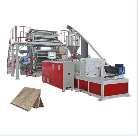 Spc Rigid Vinyl Floor Tile PVC Plank Sheet Production Machine