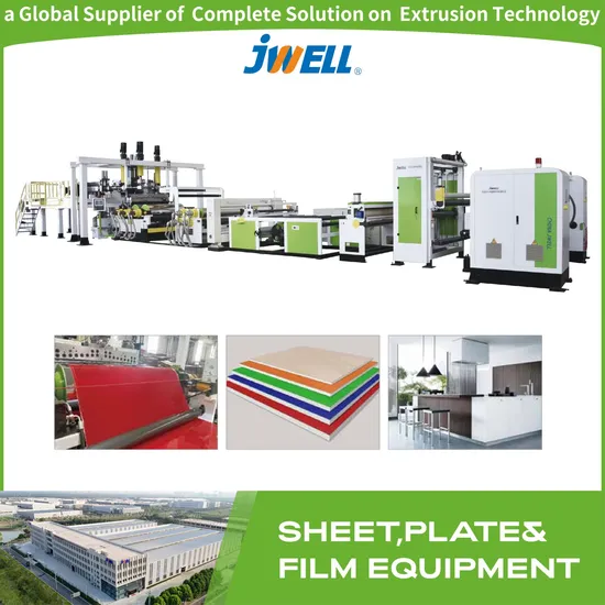 Jwell Premium Pet Decorative Film Extrusion Line for Cabinet Panels, Interior Walls, and Furniture Surfaces