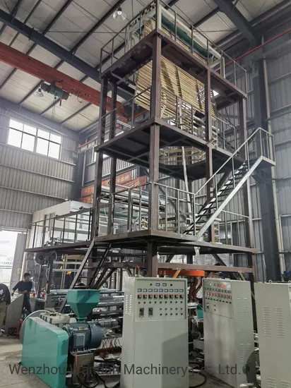 2500mm 3 Layers Co-Extrusion LDPE Film Blowing Machine
